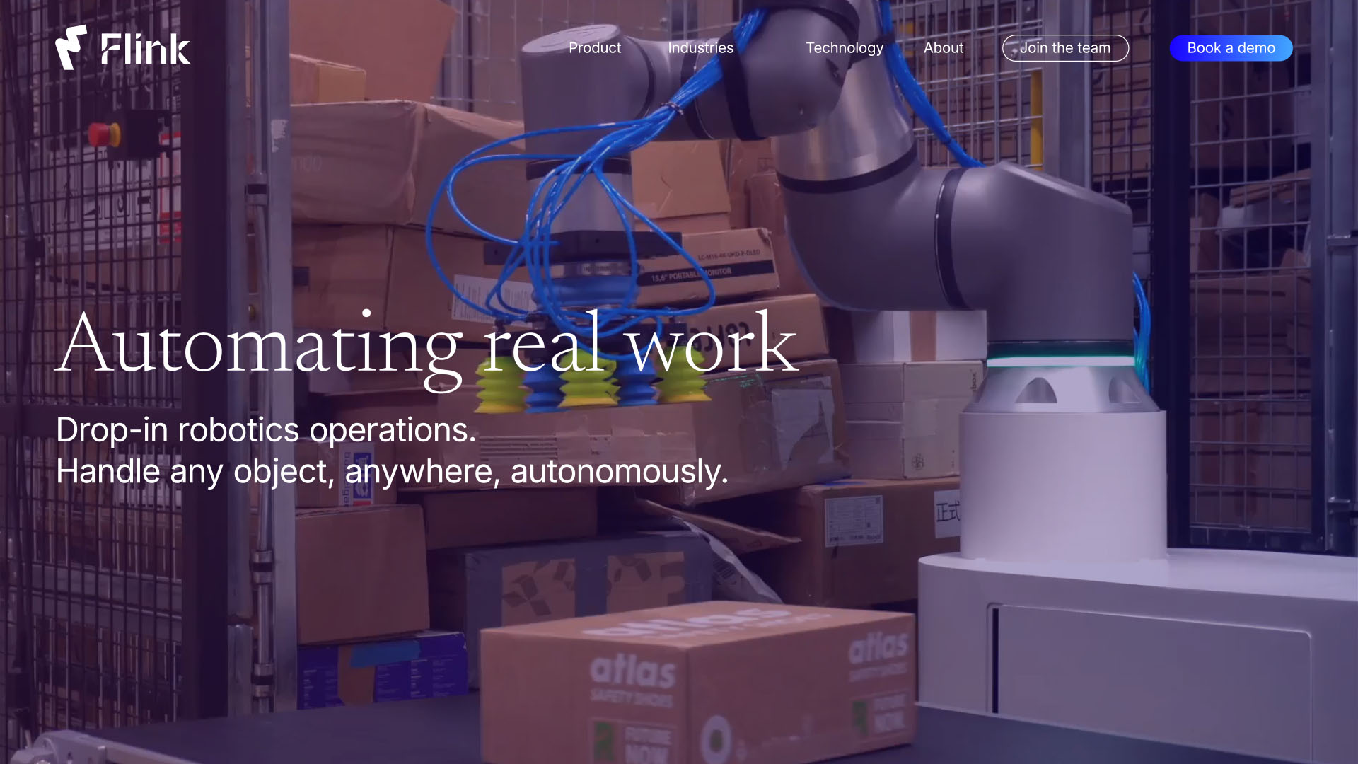 Flink website scrolling