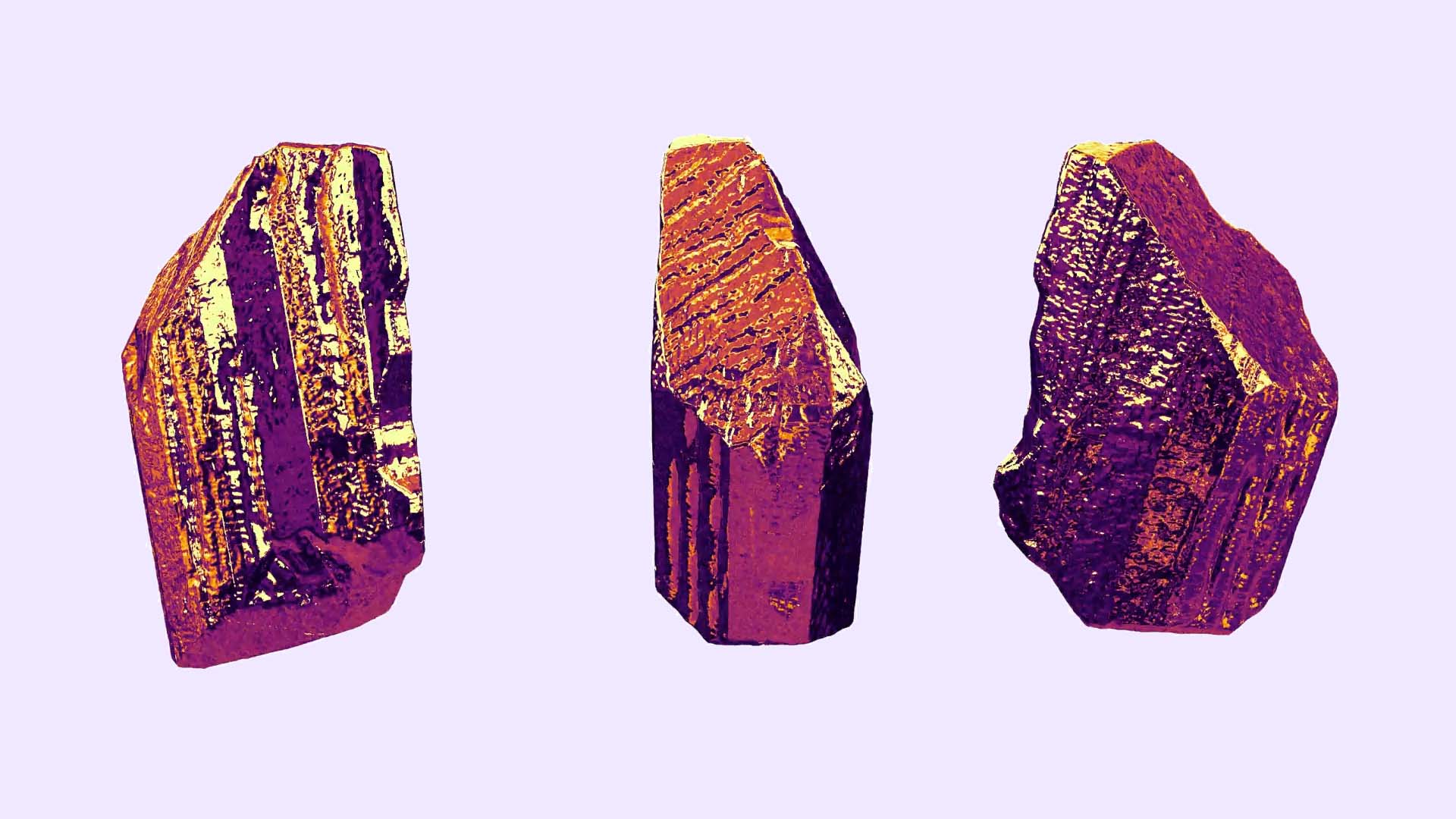 Unearthly Materials recoloured material render revolving